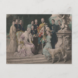 KAISER WILHELM II with his family #021D Postcard