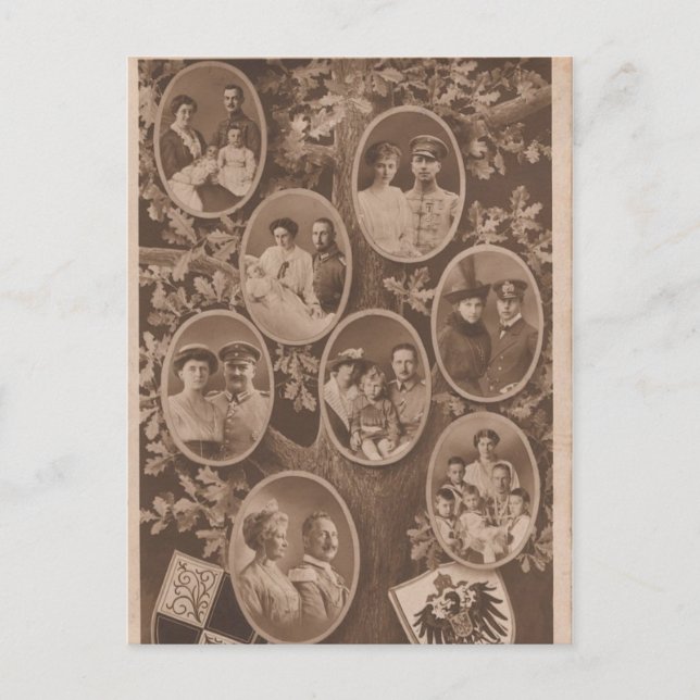 KAISER WILHELM II with his family #024D Postcard (Front)