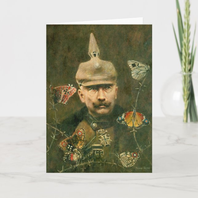 Kaiser Wilhelm Surreal Greetings Card (Front)
