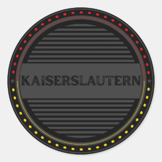 Kaiserslautern City Pride Emblem – German Identity Classic Round Sticker