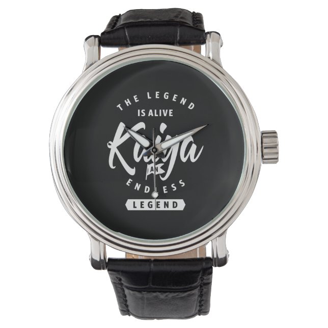 Kaiya Personalized Name Birthday Gift Watch (Front)