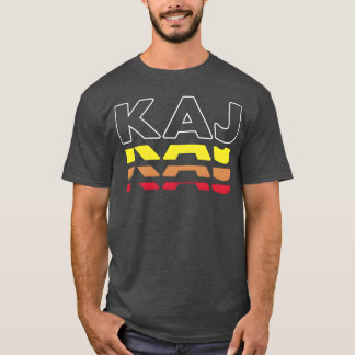 Kaj First Name Funny Vintage Sunset Kaj friend T-Shirt