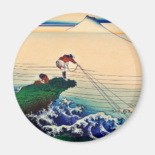 Kajikazawa in Kai Province by Katsushika Hokusai Magnet