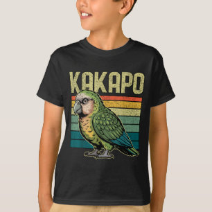 Kaka New Zealand Kaka Bird Parrot Retro Vintage T-Shirt