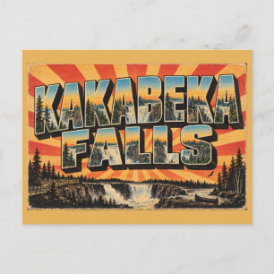 Kakabeka Falls ON Niagara of the North Art Postcard