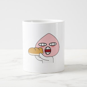 Kakao Emoticons - Charming Apeach Edition Large Coffee Mug
