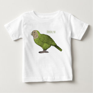 Kakapo bird cartoon illustration baby T-Shirt