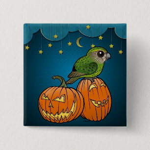 Kakapo Halloween 2 Inch Square Button