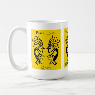 Kakilambe Drum (on Yellow) Mug
