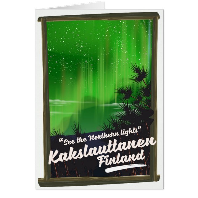 Kakslauttanen finland travel poster (Front)