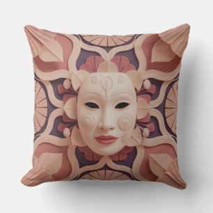 Kala Petal Weave 3D Batik Motif Throw Pillow