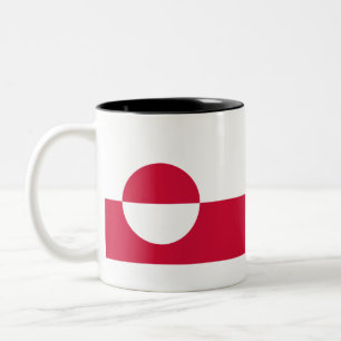 Kalaallit Nunaat - Grønland - Greenland Flag Two-Tone Coffee Mug