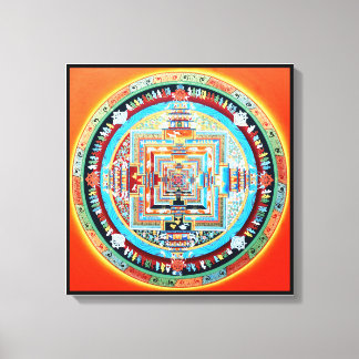 Kalachakra Buddhist Mandala Canvas Print