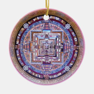 Kalachakra Mandala Ceramic Ornament