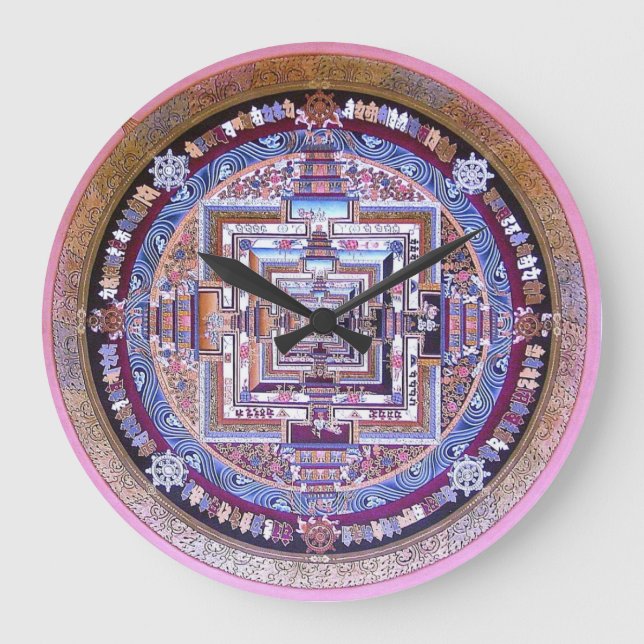 Kalachakra Mandala Large Clock (Front)