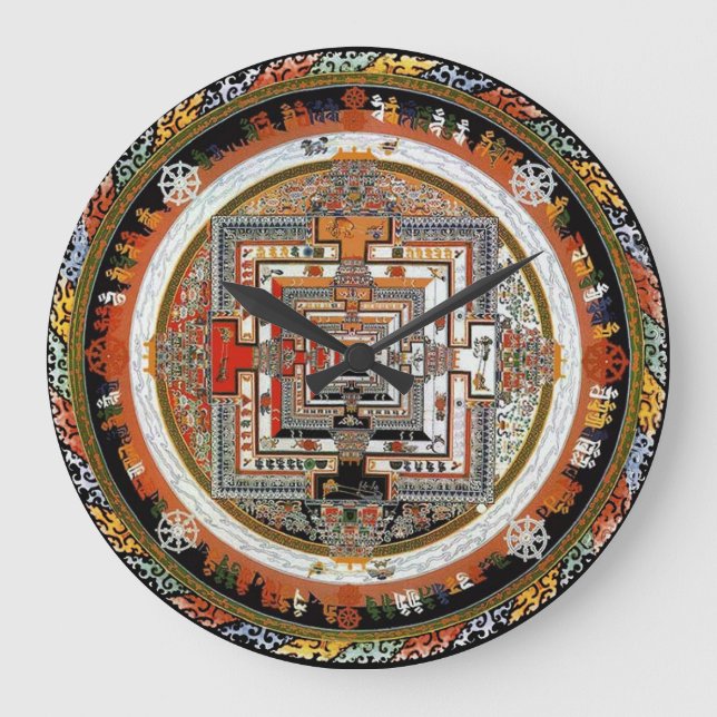 Kalachakra Mandala Large Clock (Front)
