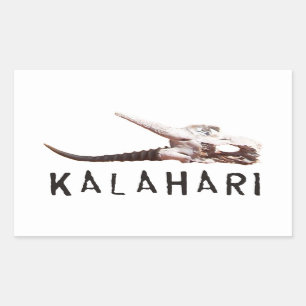 Kalahari desert in Africa: Dead antelope skull Sticker