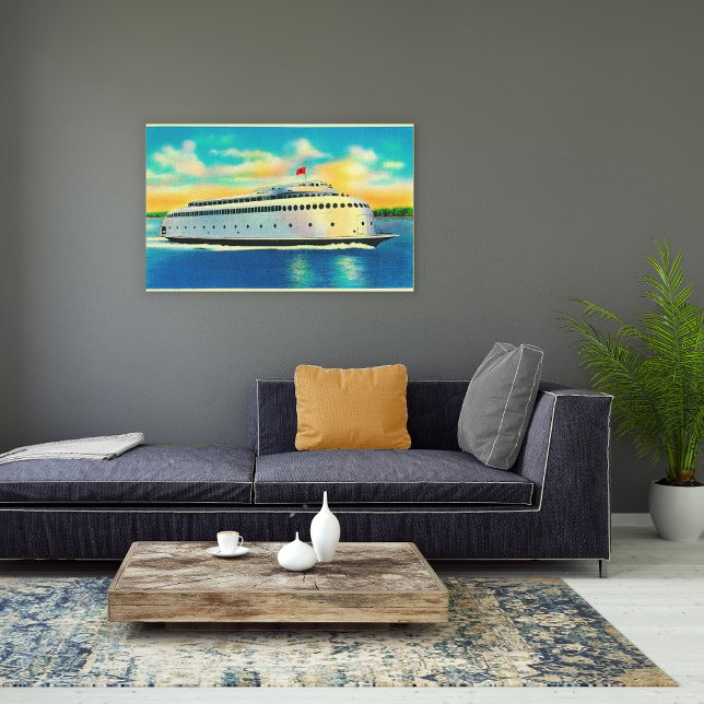 Kalakala Ferry, World's First Streamlined Canvas Print (Creator Uploaded)