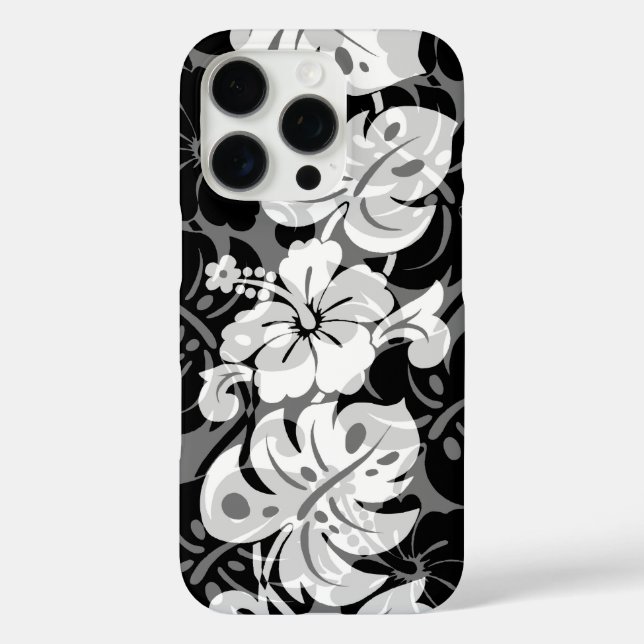 Kalakaua Border Hawaiian Hibiscus Black  Case-Mate iPhone Case (Back)