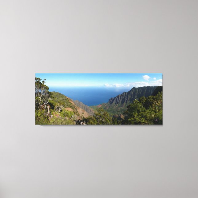 Kalalau Valley panorama canvas print (Front)