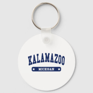 Kalamazoo Michigan College Style tee shirts Keychain
