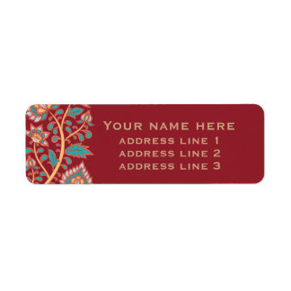 Kalamkari Return Address Label