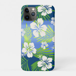 Kalani Tie Dye Blend Tropical Hibiscus - Blue iPhone 11 Pro Case