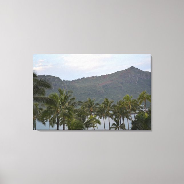 Kalapaki Bay in Kauai Canvas Print (Front)