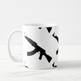 Kalashnikov ak 47 silhouette  coffee mug