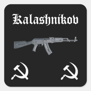 Kalashnikov AK-47 Square Sticker