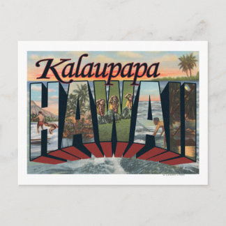 Kalaupapa, Hawaii - Large Letter Scenes Postcard