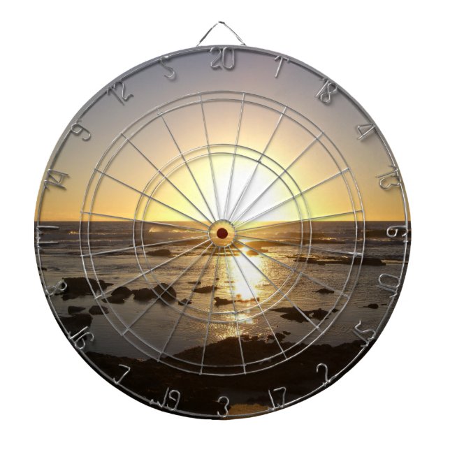 Kalbarri Beach Sunset Dartboard (Front)