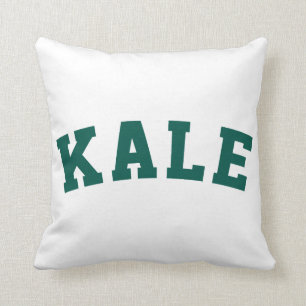 Kale Funny Vegan Style Throw Pillow
