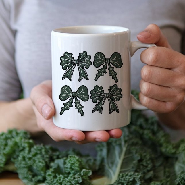 Kale green Bow Coffee Mug (Creator Uploaded)