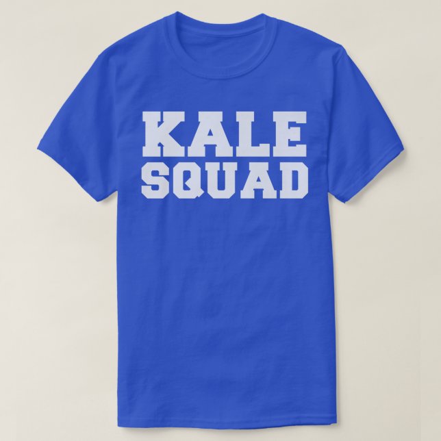 Kale Squad Funny Herbivore Vegan Vegetarian Kale L T-Shirt (Design Front)