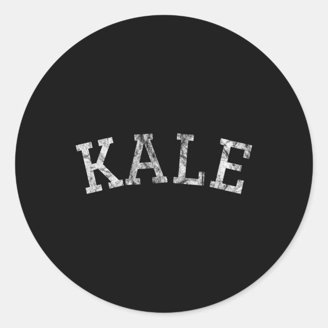 Kale University Fun Halloween Costume Vegan Vegeta Classic Round Sticker (Front)