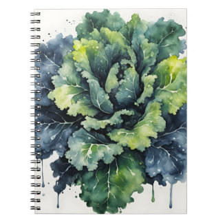 Kale - Watercolor flowers Notebook