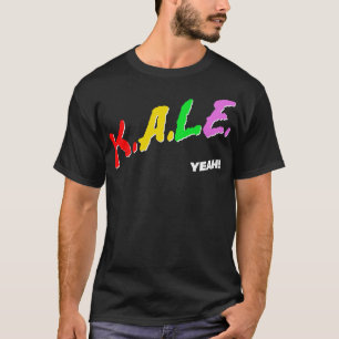 Kale Yeah Retro 80s Style Original Veganism Design T-Shirt