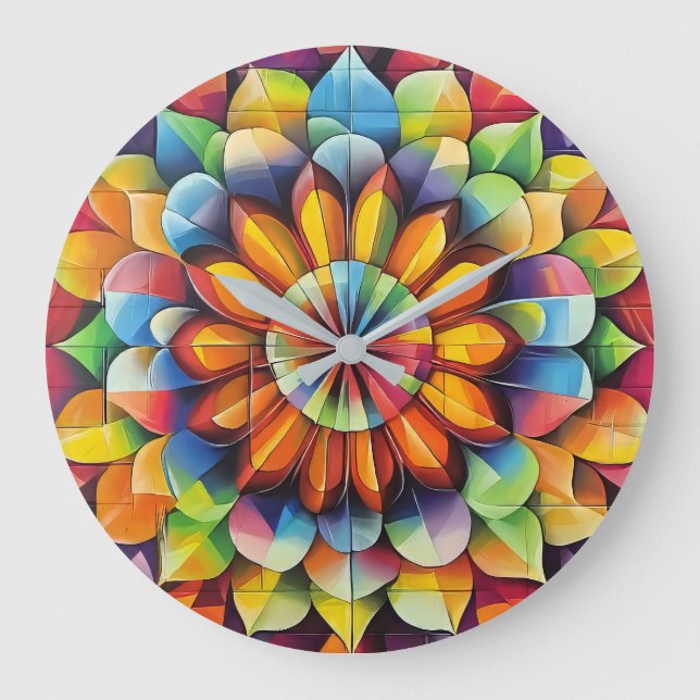 Kaleidescope   large clock (Front)