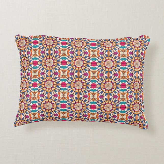 Kaleidescope of Books Accent Pillow (Back)