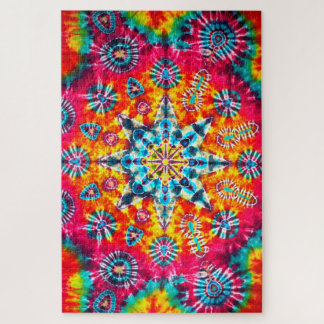 "Kaleido-Dye", fractal, abstract, psychedelic Jigsaw Puzzle