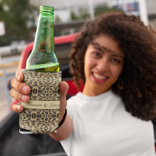 KaleidoCheetah, custom Can Cooler