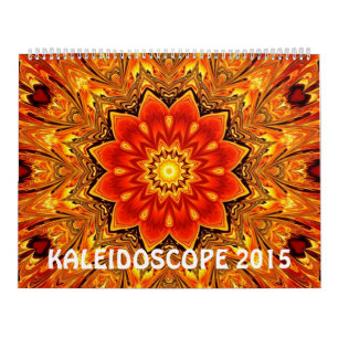 Kaleidoscope 12 month wall calendar