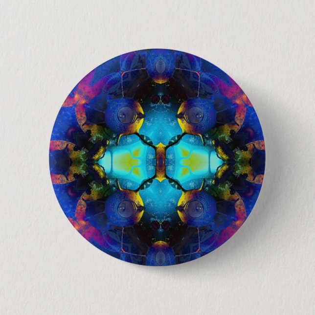 Kaleidoscope 1 2 inch round button (Front)
