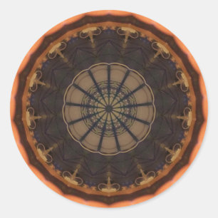 Kaleidoscope 1 classic round sticker