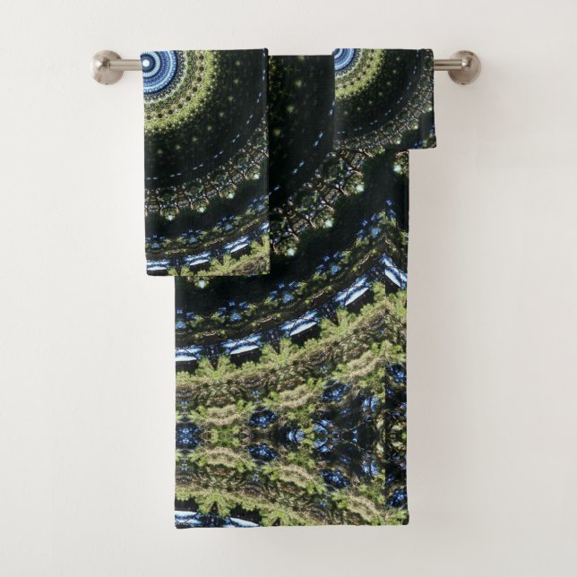 Kaleidoscope 5 bath towel set (Insitu)