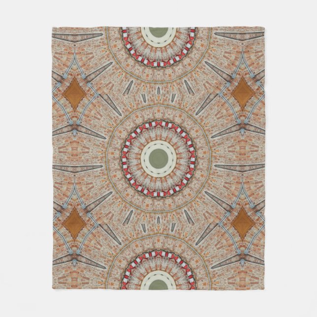 Kaleidoscope 6 fleece blanket (Front)