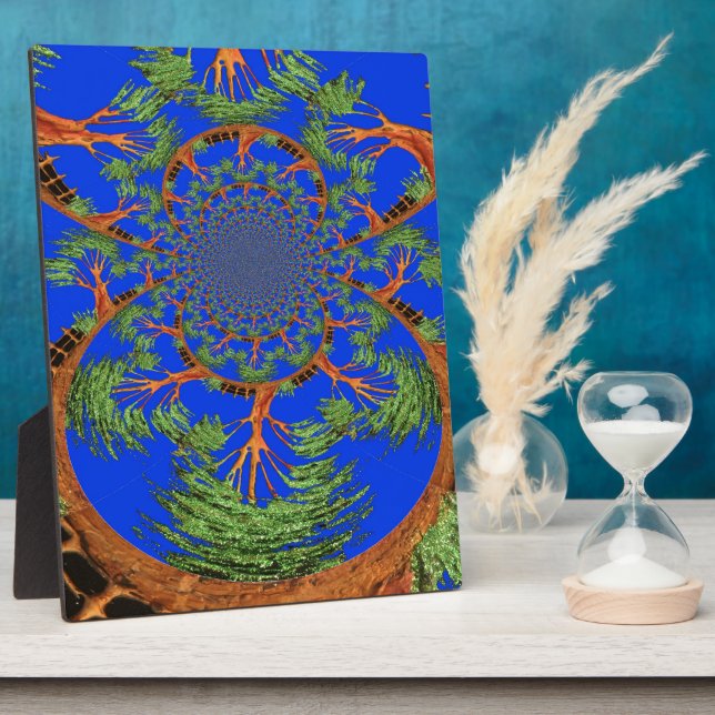 Kaleidoscope Acacia Tree Art Print/Graphic Plaque (Side)