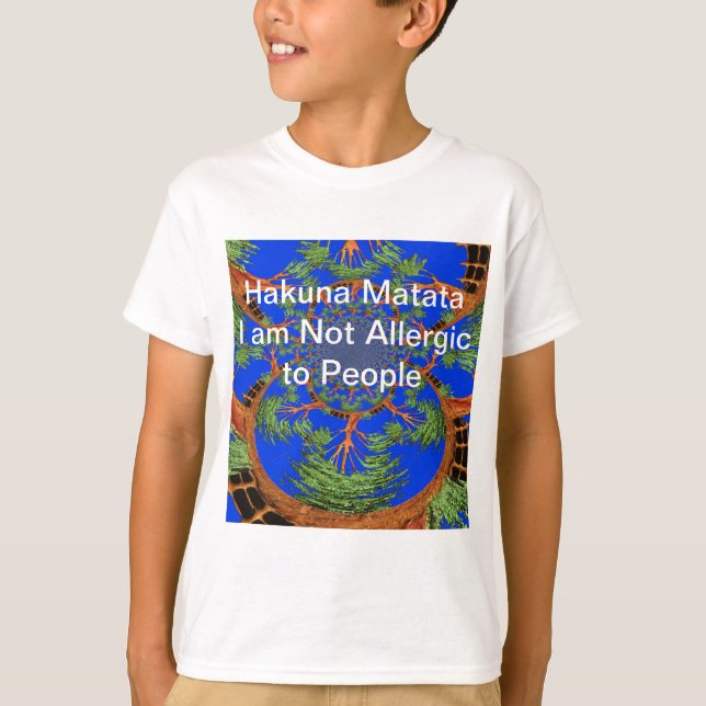 Kaleidoscope Acacia Tree Art Print/Graphic T-Shirt (Front)