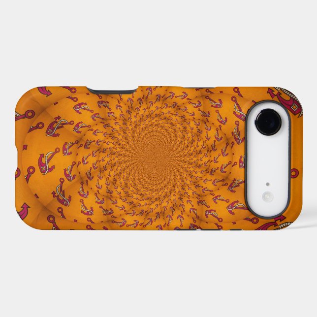 Kaleidoscope Anchor Art Print (Back (Horizontal))
